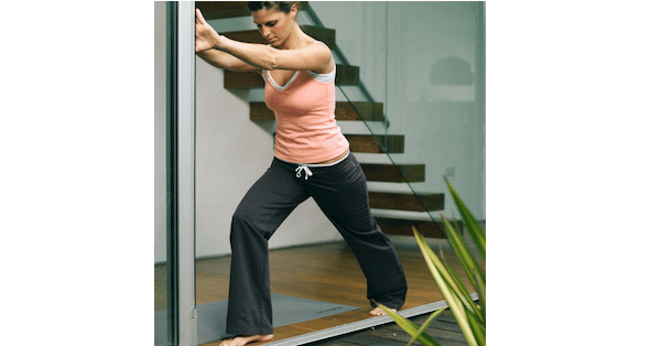 Doorway stretch exercise for back pain