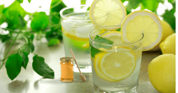 lemon with warm water morning drink