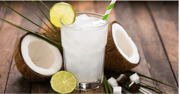 Morning health drink coconut water